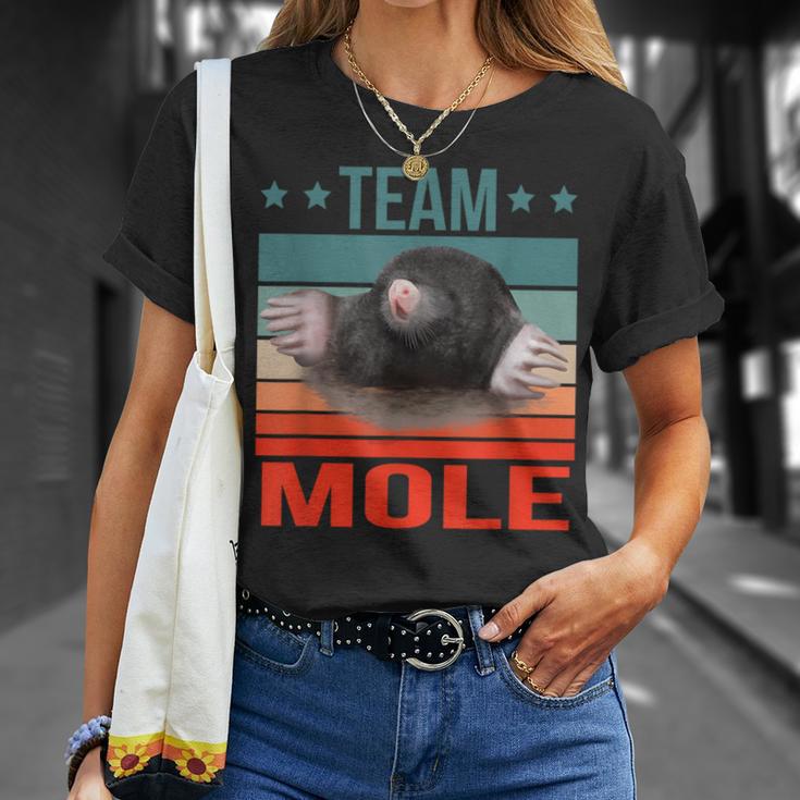 チームモグラ 動物 モグラ Tシャツ 彼女への贈り物
