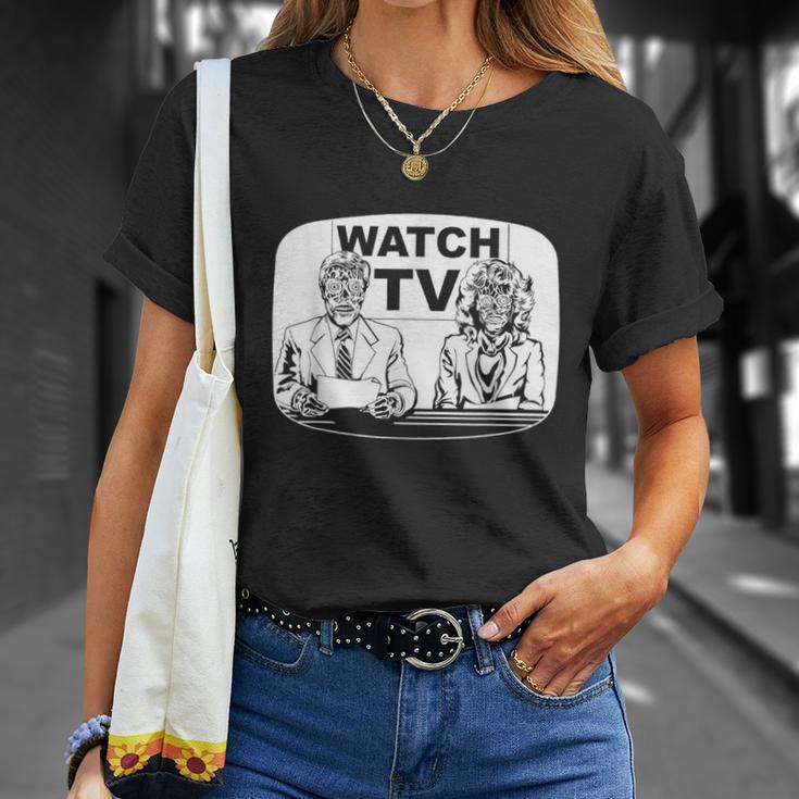 テレビを見る Tシャツ 彼女への贈り物