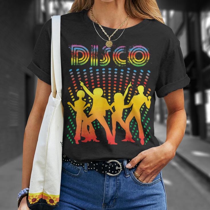 ディスコtシャツ ヴィンテージスタイルダンシングレトロディスコシャツ Tシャツ 彼女への贈り物