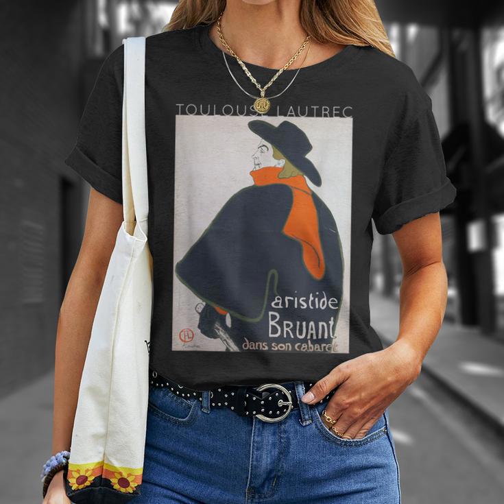 トゥールーズ・ロートレック アリスティド・ブリュアン キャバレー Tシャツ 彼女への贈り物