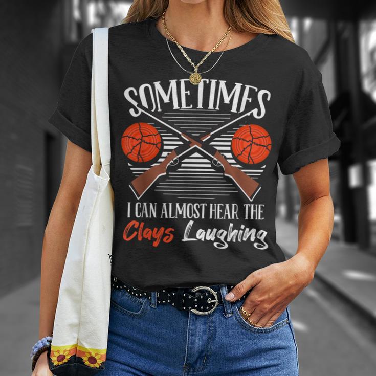 トラップ射撃 シューティング・スポーツ スケート射撃 クレイ射撃 Tシャツ 彼女への贈り物