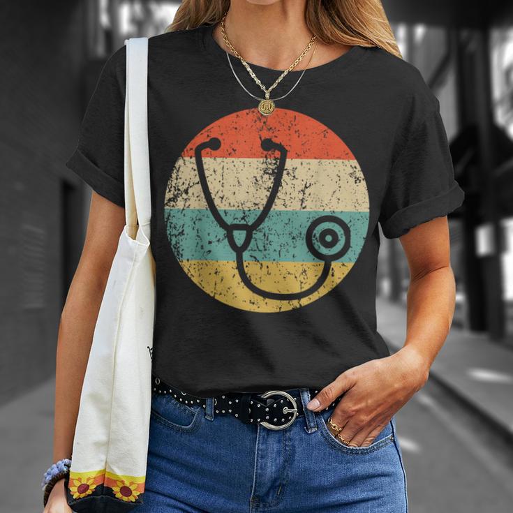 ドクター・ナースヴィンテージレトロ聴診器 Tシャツ 彼女への贈り物