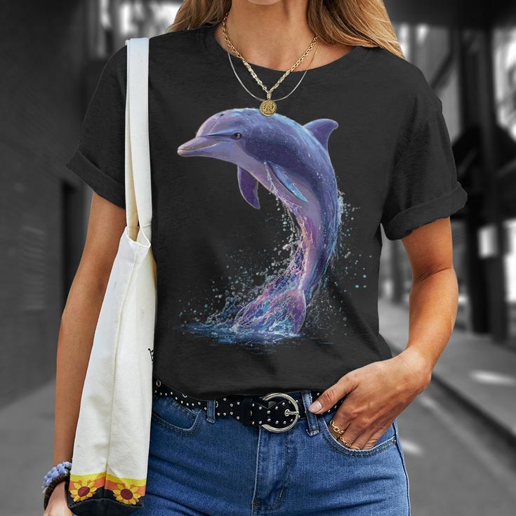 ドルフィンダイバー イルカ 海 かわいい イルカ イルカ Tシャツ 彼女への贈り物