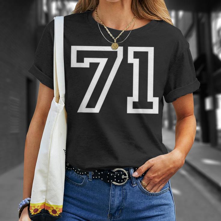 ナンバー71 代表チームスポーツチーム 誕生日 年齢 年 Tシャツ 彼女への贈り物
