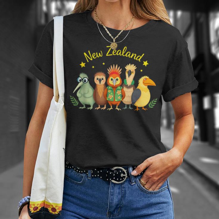 ニュージーランドの鳥 キウイ マオリ アオテアロア タカヘ カカポ ウェカ Tシャツ 彼女への贈り物