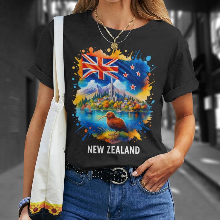 ニュージーランド国旗 旅行 お土産 ニュージーランド人 Nz キウイバード 長袖tシャツ Tシャツ 彼女への贈り物
