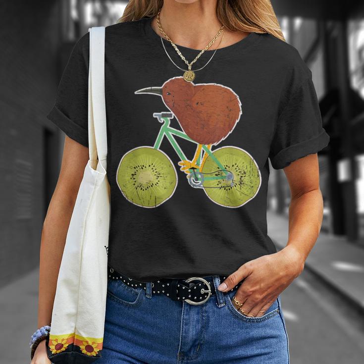 ニュージーランド自転車 キウイフルーツ愛好家向け Tシャツ 彼女への贈り物