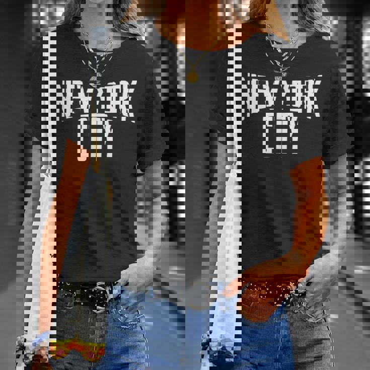 ニューヨークシティシャツ レディース メンズ クールマンハッタン Tシャツ 彼女への贈り物