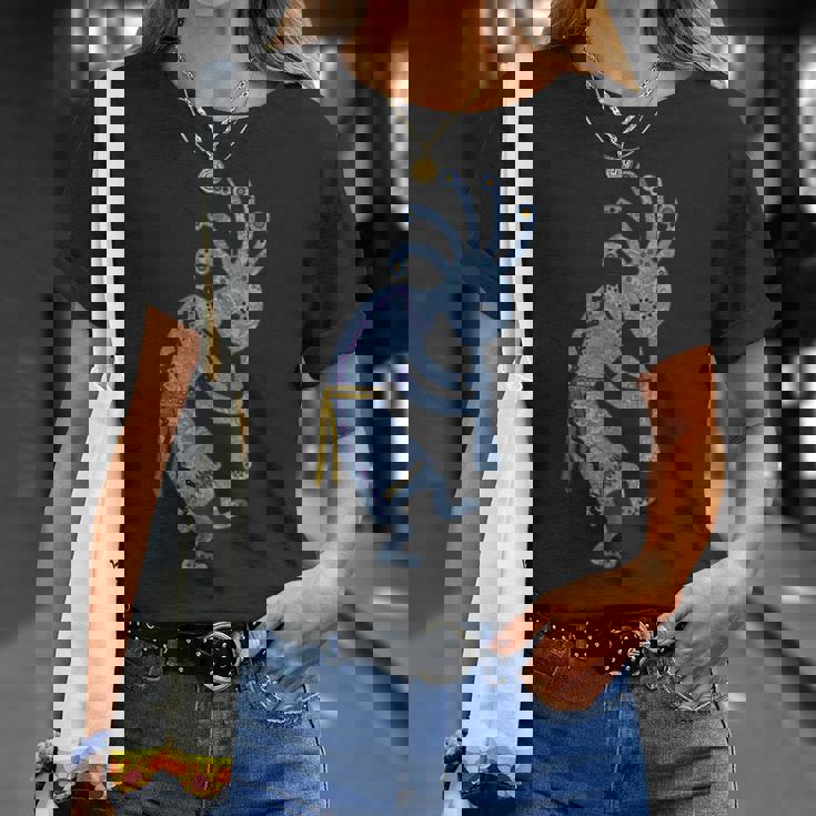 ネイティブアメリカン プエブロ カチナ スピリット ココペリ 3 Tシャツ 彼女への贈り物