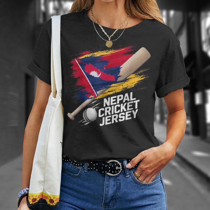 ネパール クリケットジャージ 2024 ネパールのクリケットフラッグ Tシャツ 彼女への贈り物