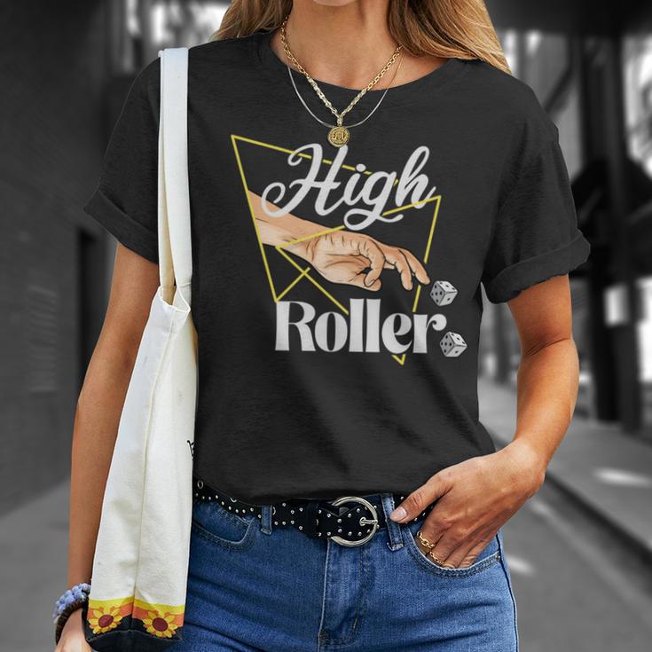 ハイローラー ゲーミングギャンブル カジノ ビッグベット ギャンブラー 長袖tシャツ Tシャツ 彼女への贈り物