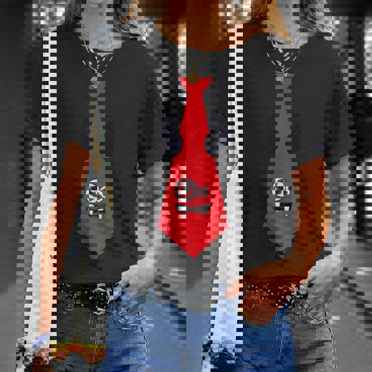 ハロウィン ネクタイ 漫画 モンスター 赤 面白い Tシャツ 彼女への贈り物