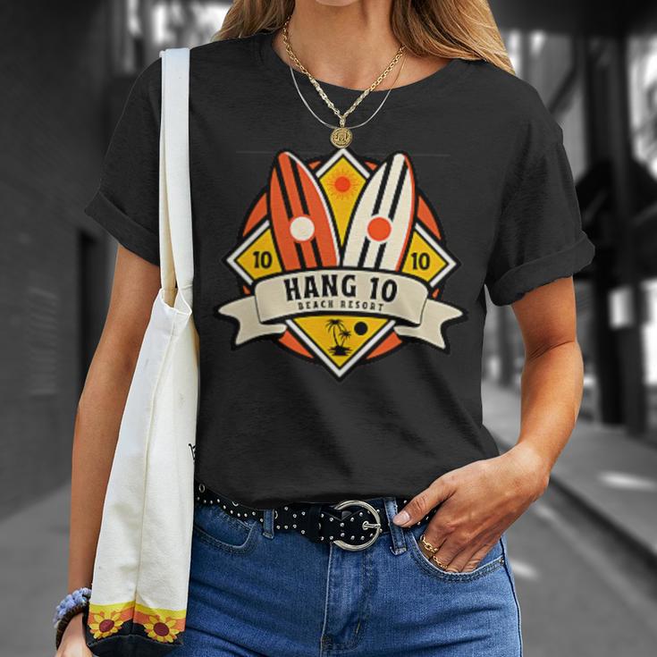 ハング10 サーフボード サーフ サーフィン サーファー Tシャツ 彼女への贈り物