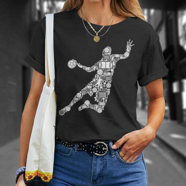 ハンドボール選手男子キッズ男子 Tシャツ 彼女への贈り物