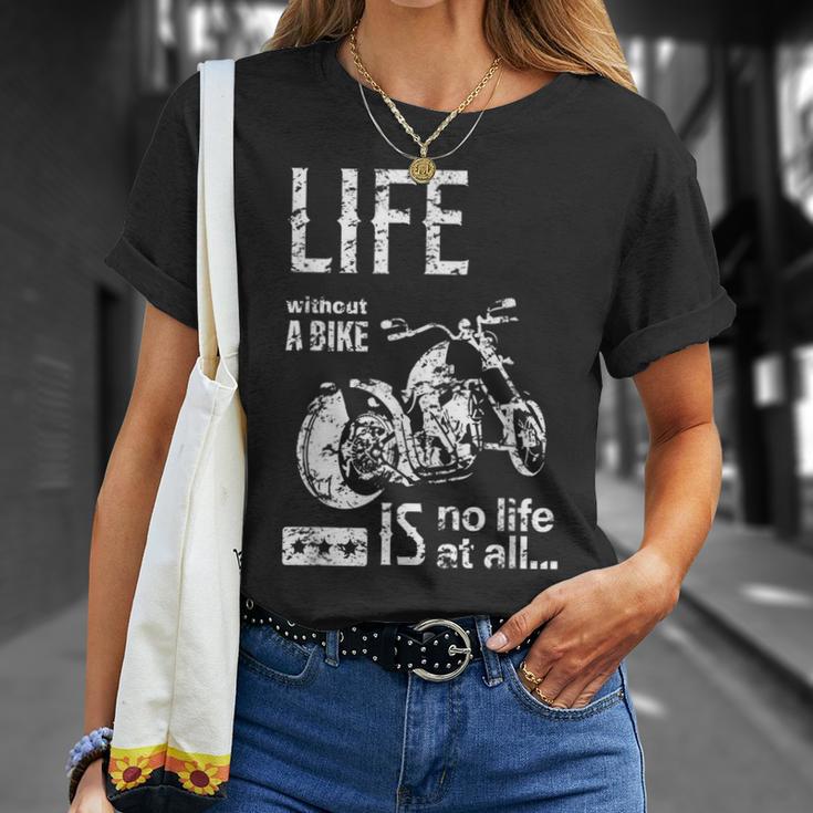 バイク オートバイ アメリカン クルーザー モーターサイクル おしゃれ ダメージ デザイン Tシャツ 彼女への贈り物