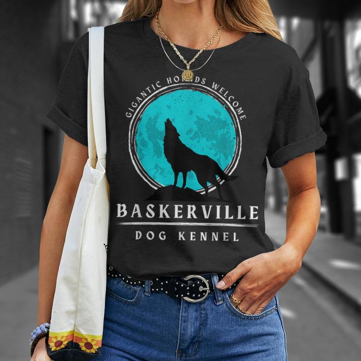 バスカヴィル犬小屋 巨大猟犬へようこそ シャーロック・ホームズ Tシャツ 彼女への贈り物