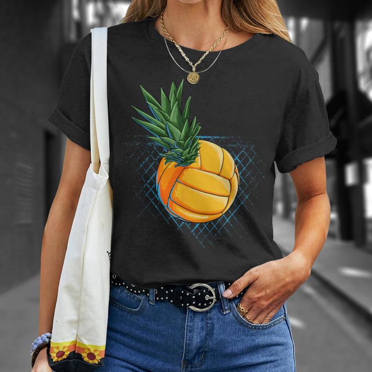 パイナップル バレーボール 面白い フルーツ ビーチ ハワイ ハワイアン スパイク Tシャツ 彼女への贈り物