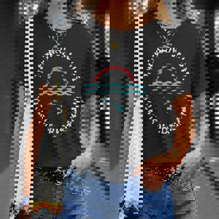 パラダイスライフサンセットノースショアハワイ諸島 Tシャツ 彼女への贈り物