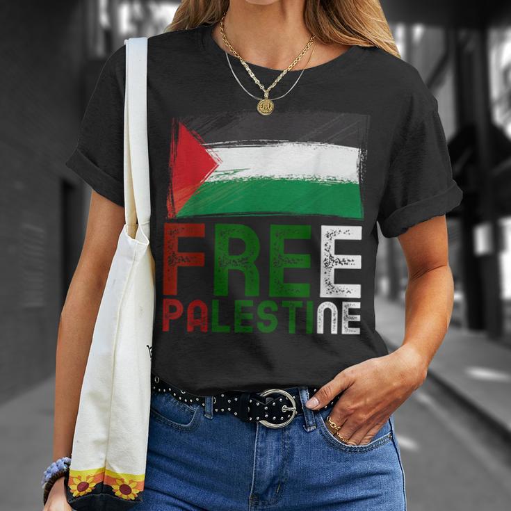 パレスチナ国旗 アラビア語 ガザ パレスチナ国旗 Tシャツ 彼女への贈り物