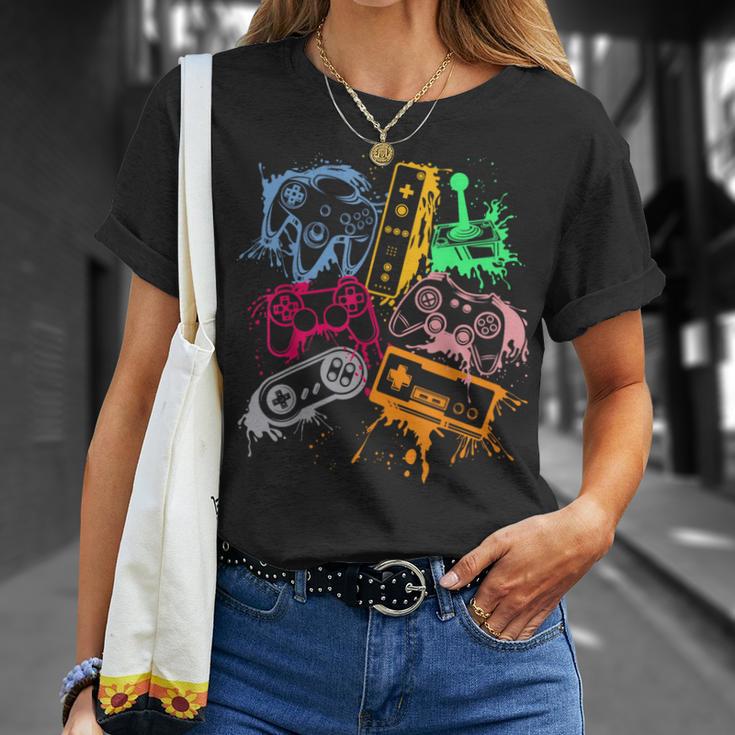 ビデオゲームコンソール コントローラー レトロ 80年代 90年代 アーケードゲーマー Tシャツ 彼女への贈り物