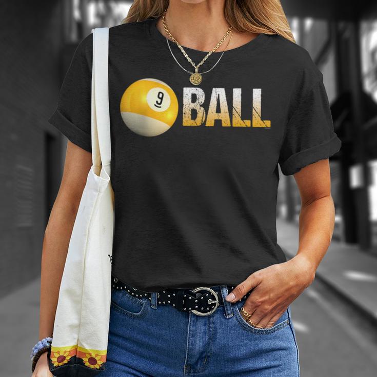 ビリヤード プールボール 9ボール アパレル 9ボール チーム リーグ用 Tシャツ 彼女への贈り物