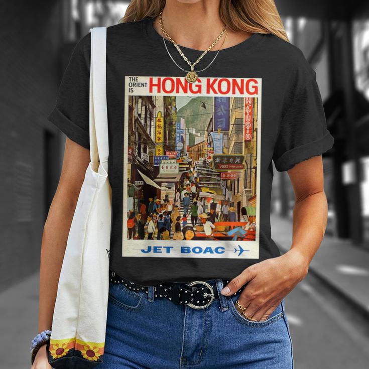 ビンテージポスター 香港レトロtシャツ Tシャツ 彼女への贈り物
