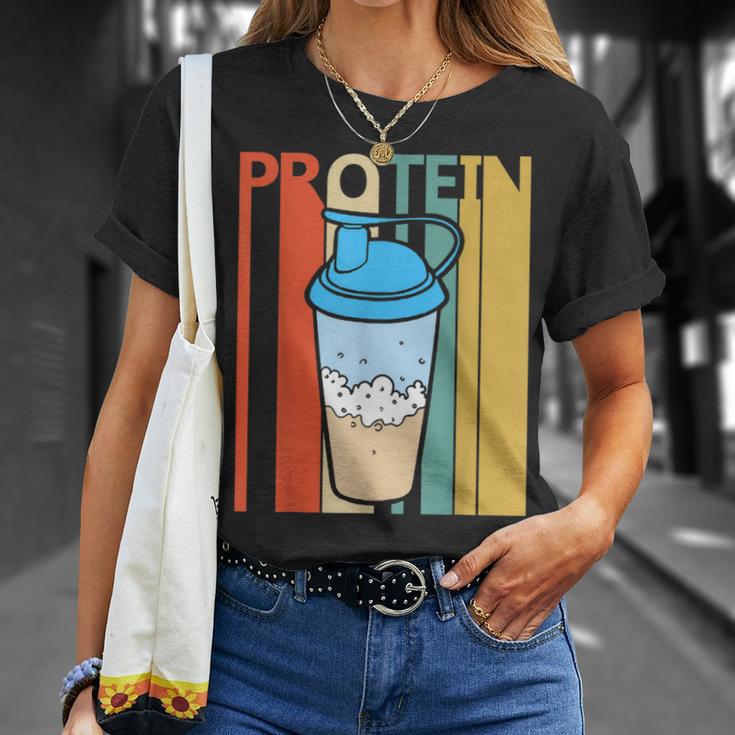 ビンテージ・スタイル タンパク質 Tシャツ 彼女への贈り物