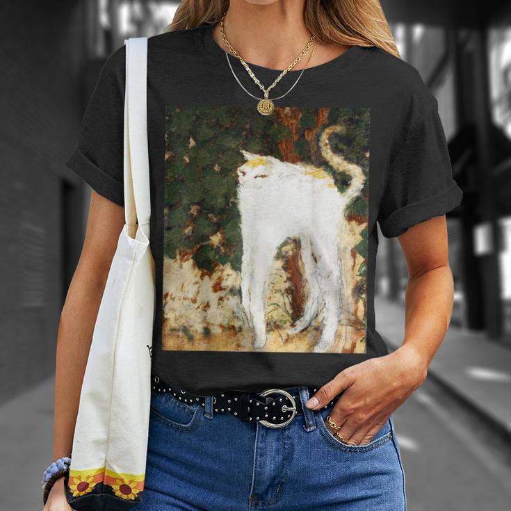 フランス人画家ピエール・ボナールによる猫の絵 Tシャツ 彼女への贈り物