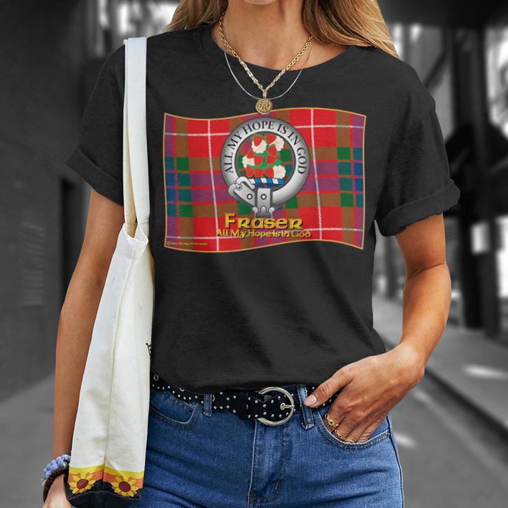フレイザークラン タータン クレスト モット Tシャツ 彼女への贈り物