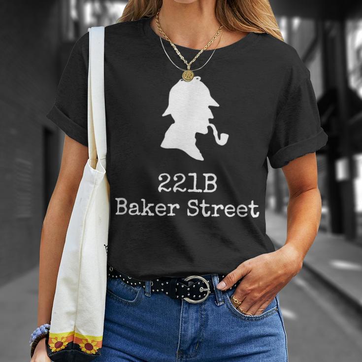 ブック愛好家 221B ベイカーストリート 探偵シャーロック・ホームズ Tシャツ 彼女への贈り物