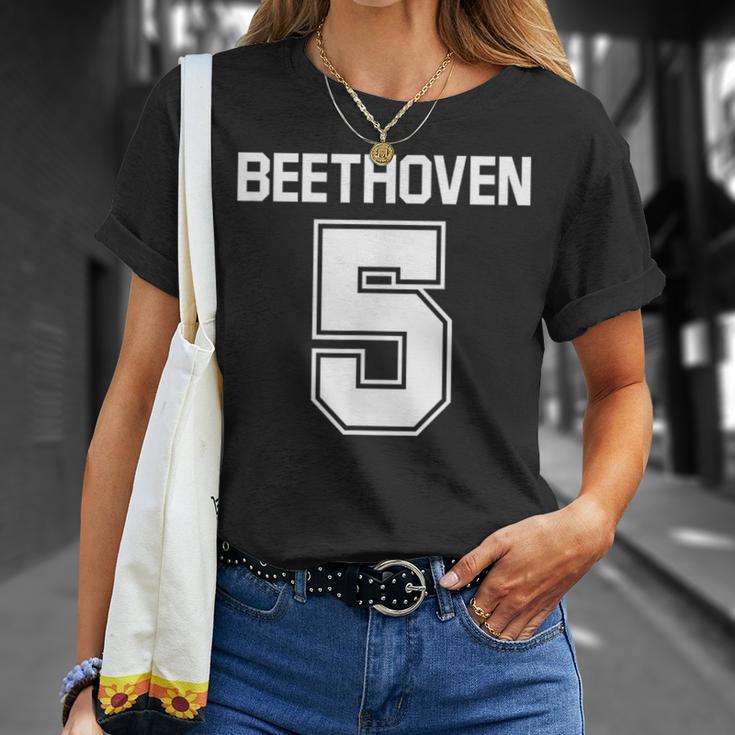 ベートーヴェン 5 第5楽章 交響曲 Tシャツ 彼女への贈り物