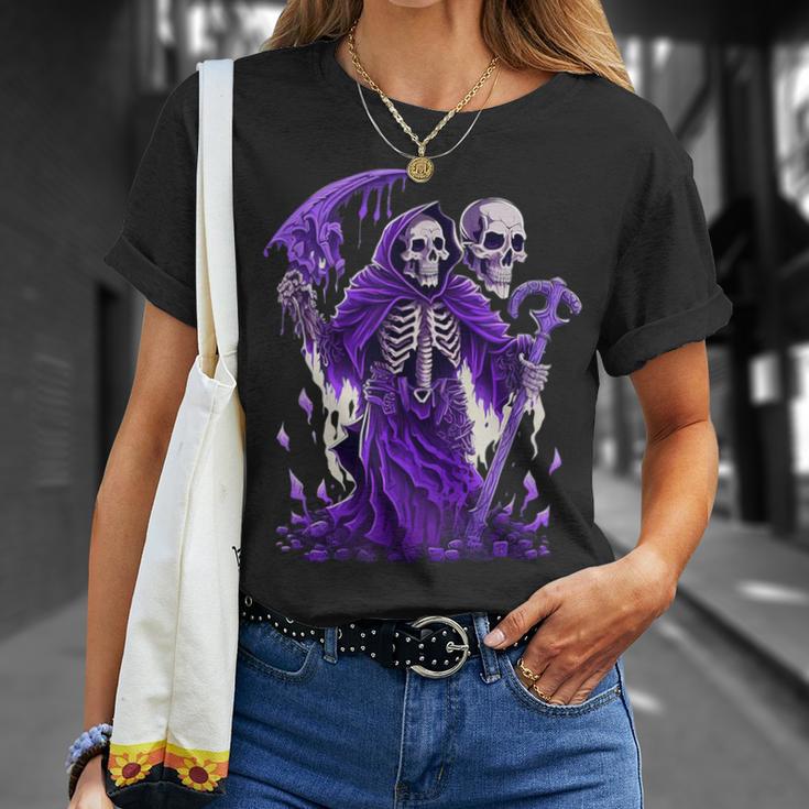 ホラー 死神とオカルト ゴシック Tシャツ 彼女への贈り物