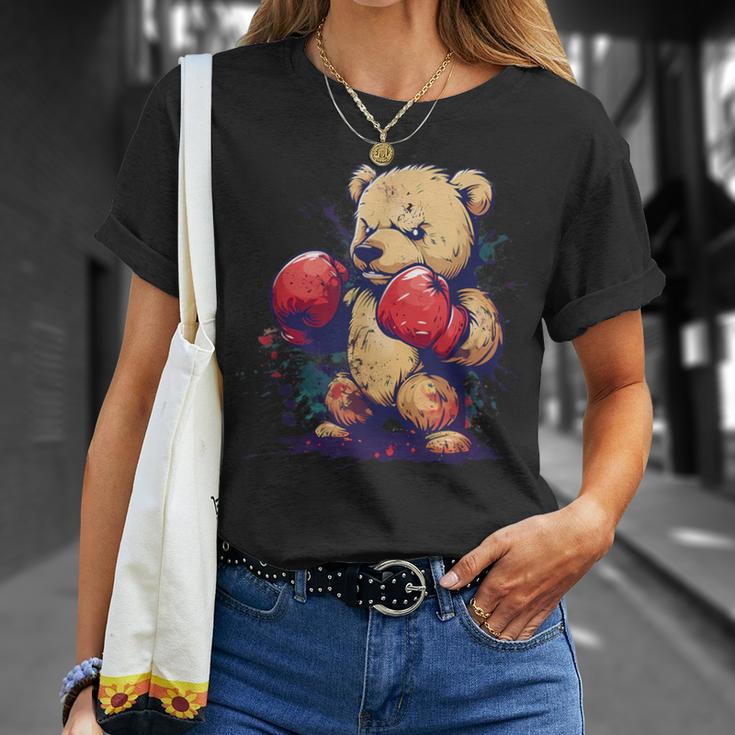 ボクサー 熊 ボクシング グローブ キックボクシング 面白い ボクシング Tシャツ 彼女への贈り物
