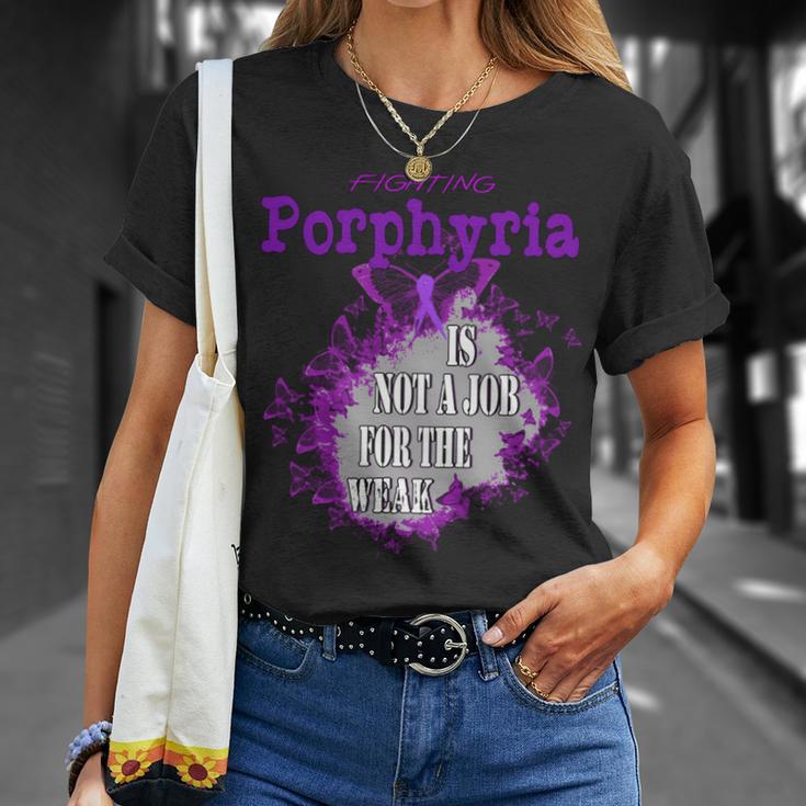ポルフィリン症啓発 長袖tシャツ Tシャツ 彼女への贈り物