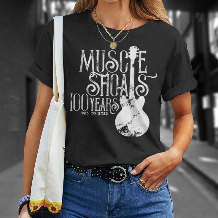 マッスルショールズ、アラバマ州ヴィンテージソウルファン100周年記念 Tシャツ 彼女への贈り物