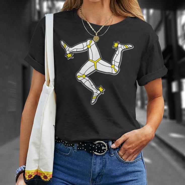 マン島 マンクス旗 伝統的なケルトのお土産 Tシャツ 彼女への贈り物