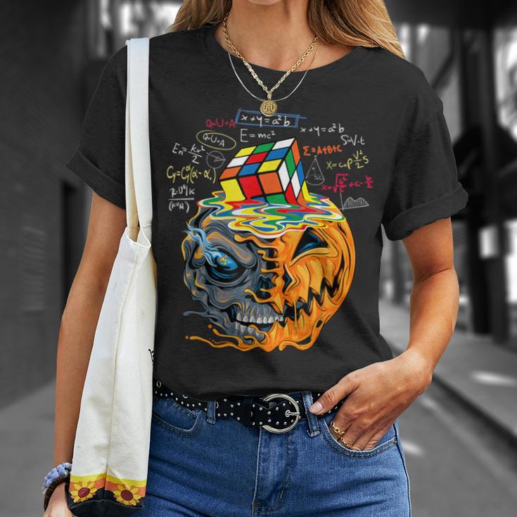 メルティングキューブ 面白い ルービック ルビックス ルービックス プレイヤー キューブ ハロウィン Tシャツ 彼女への贈り物