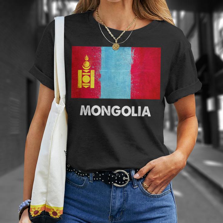 モンゴル国旗tシャツ Tシャツ 彼女への贈り物