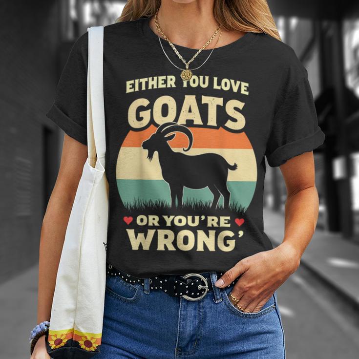 ヤギ愛好家 農家 ヤギの所有者 面白いヤギ Tシャツ 彼女への贈り物