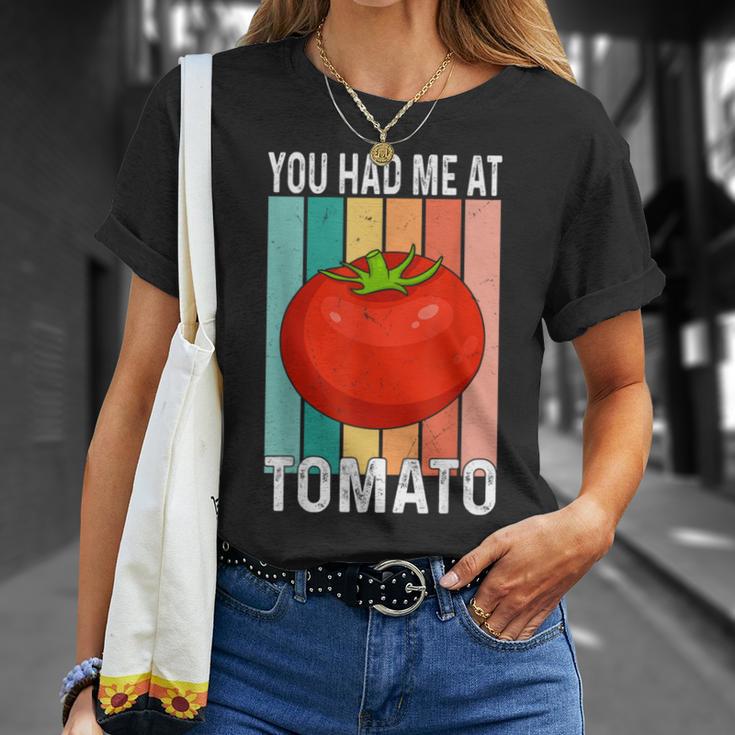ユー・ハド・ミー・アット・トマト Tシャツ 彼女への贈り物
