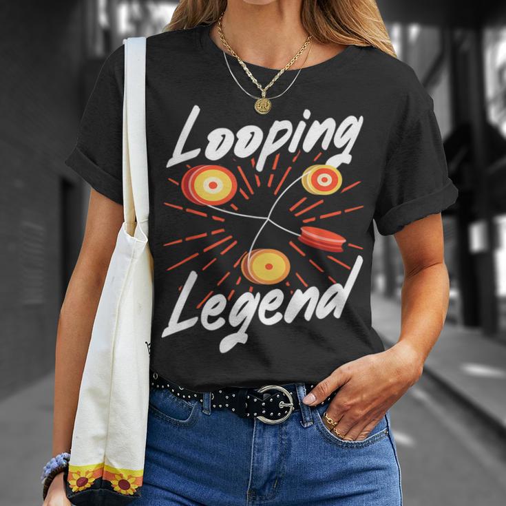 ルーピング レジェンド ヨーヨー ジャグリング ヨーヨーイング ヨーヨー Tシャツ 彼女への贈り物