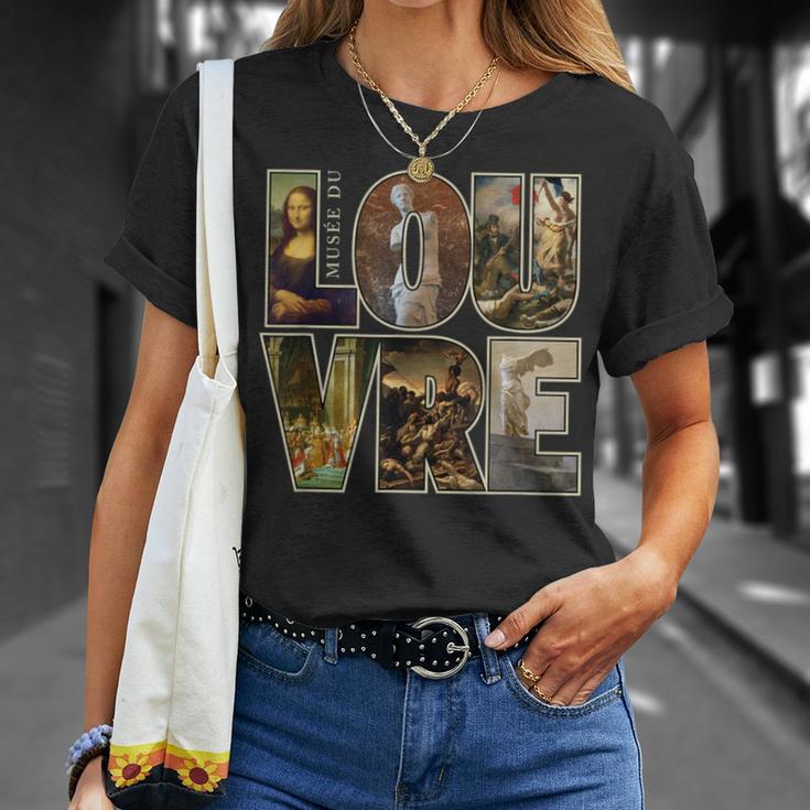 ルーヴル美術館 パリ フランス 芸術作品 Tシャツ 彼女への贈り物