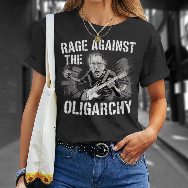レイジ・アゲインスト・オリガーキー・バーニー・サンダースが抗議レジストと戦う Tシャツ 彼女への贈り物