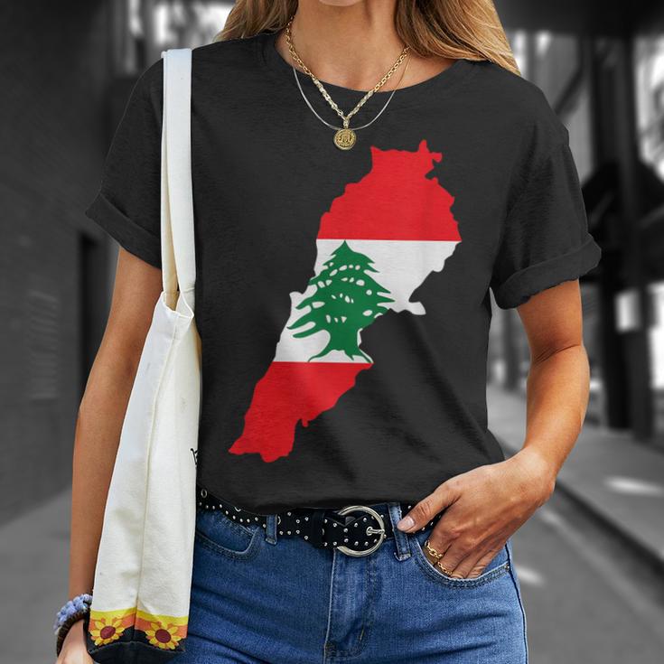 レバノン国旗 地図 ベイルート 杉の木 レバノン ヘリテージデザイン Tシャツ 彼女への贈り物