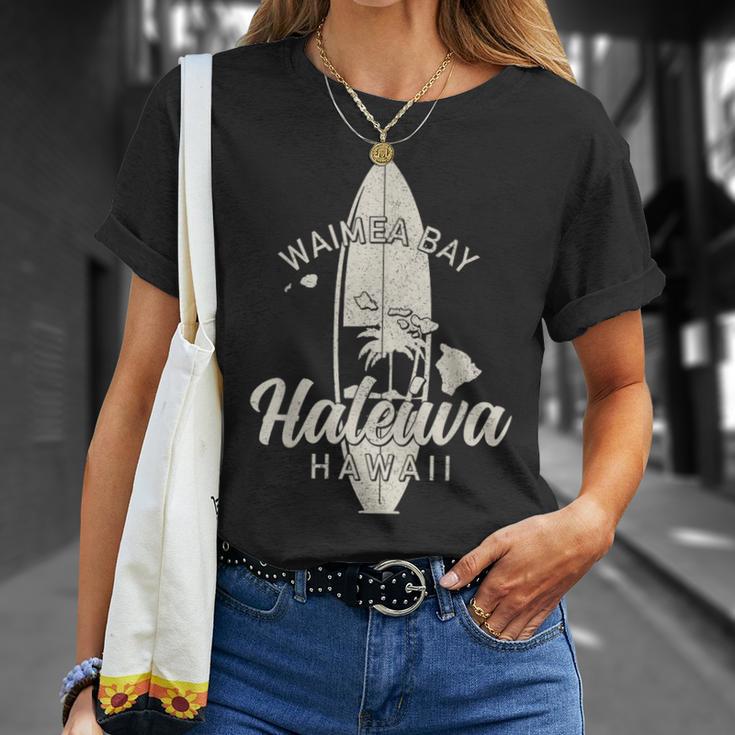 ワイメアベイ ハレイワ ハワイ サーフボード サーフィン サーファー ハワイアン Tシャツ 彼女への贈り物