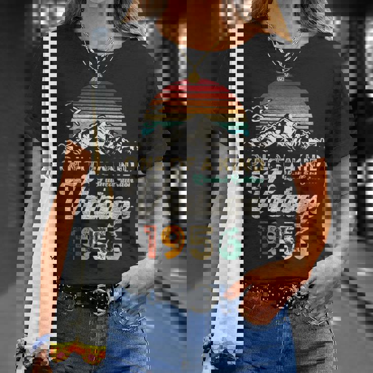 ヴィンテージ 1956 誕生日 70年 マウンテン レトロ Tシャツ 彼女への贈り物