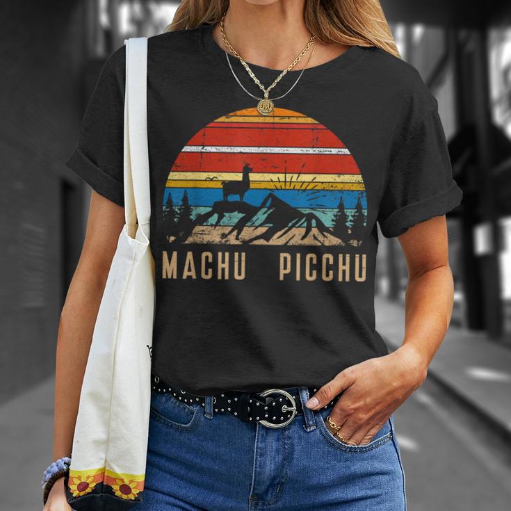 ヴィンテージ マチュピチュ製品 ペルーのお土産プリント Tシャツ 彼女への贈り物