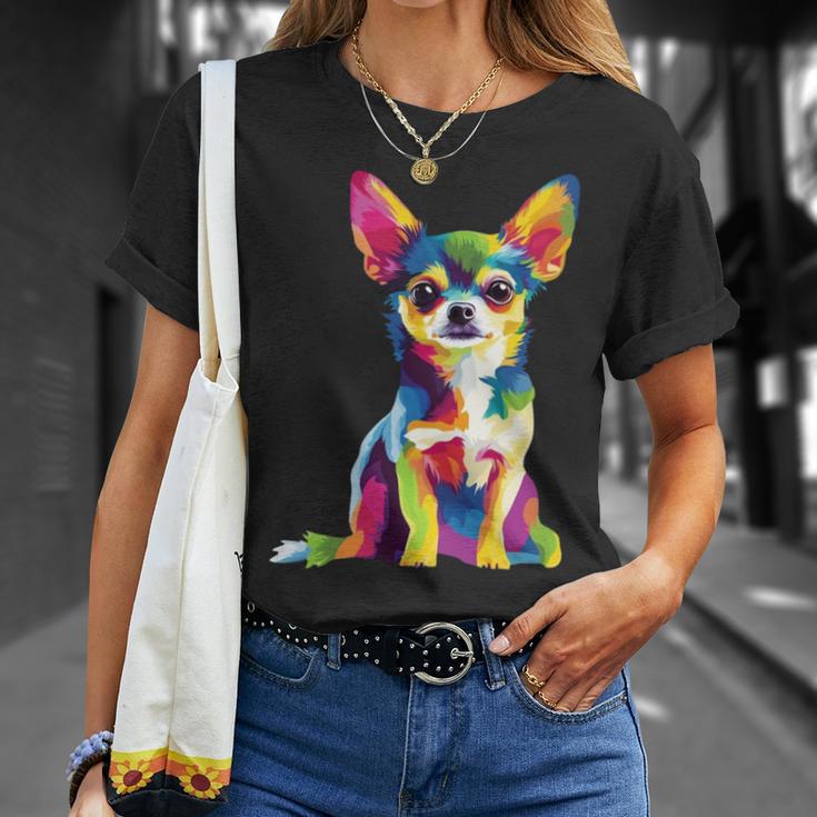 ヴィンテージ レトロ チワワ 犬 かわいい グルービー 犬 長袖tシャツ Tシャツ 彼女への贈り物