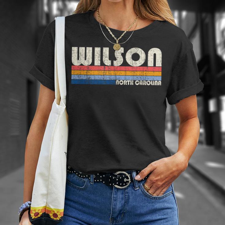ヴィンテージレトロ70年代80年代スタイルノースカロライナ州ウィルソンの故郷 Tシャツ 彼女への贈り物