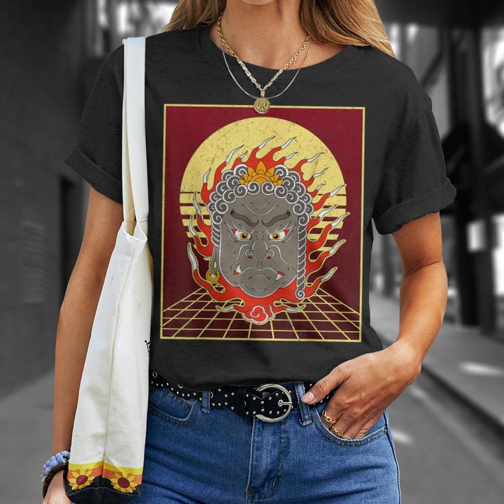 不動明王 金剛乗仏教不動主 日本語 中国語 Tシャツ 彼女への贈り物